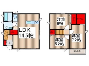 仮）beleza笹目南町（５号室）の物件間取画像